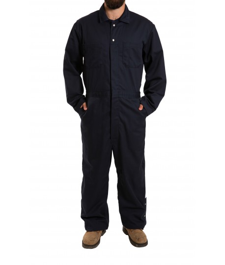 Cotton Coverall snap closure